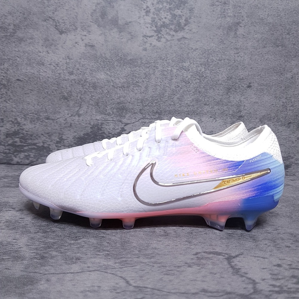 NIKE Tiempo Legend 10 Elite FG United 002 Cleats Mens 5 Womens 6.5 Grey Pink